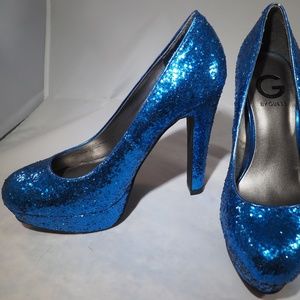 Guess Blue Sparkle Pump size 7M